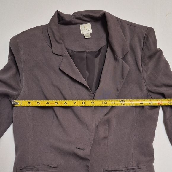 LC Lauren Conrad Mauve Pink Blazer Jacket Single Button Office Professional M - Picture 10 of 11